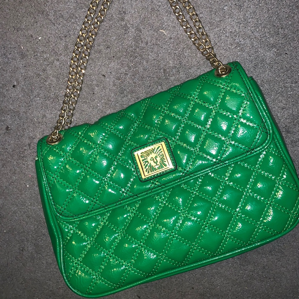 Green Anne Klein cross body bag / shoulder bag
